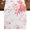 Pink, variant on Pink Floral Art 120 Inch Table Runner, Watercolor Botanical Spring Flowers Farmhouse Dresser Scarf Cotton & Linen Tablerunner for Dining/Kitchen Island/Holiday Party Décor 13" x 120"