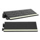 thumbnail image 2 of 2Pcs Door Threshold Ramp Wheelchair Ramp Entry Ramp with Fluorescent Strips for Transition Threshold Step Doorways Supermarket Entry and Garage Black, 2 of 4