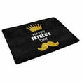thumbnail image 2 of MKHERT Cute Happy Father's Day with Crown and Mustache Doormat Rug Home Decor Floor Mat Bath Mat 30x18 inch, 2 of 3
