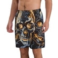 thumbnail image 2 of Fotbe Fiery Skull Trio Trajes de Baño Estampados para Hombre, Shorts de Verano de Secado Rápido, Ropa de Playa, Bañadores-XX-Large, 2 of 6