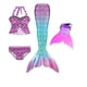 thumbnail image 1 of Kid Swimmable Mermaid Tail para nadar Niñas Disfraces de Halloween Ropa Sirena Traje de baño APackage25100, 1 of 1
