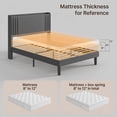 thumbnail image 5 of Aiho 3 Pieces Bedroom Furniture Set, Includes Queen Bed Frame, Nightstands Set of 2 - Black, 5 of 8
