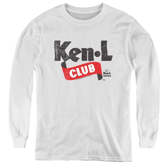 Ken L Ration Ken L Club Youth Long Sleeve T-Shirt Tee White