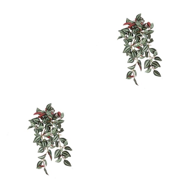 QualitChoice Fake Plants Artificial Plant Flower Simulation Leaf Hanging Wedding Photography Rattan Indoor Bathroom Balcony Purple red 2PCS