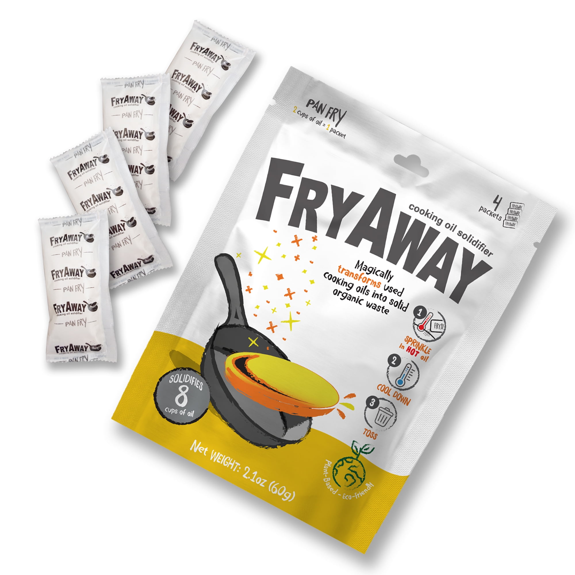 FryAway Pan Fry Cooking Oil Solidifier, Easy Oil Australia Ubuy