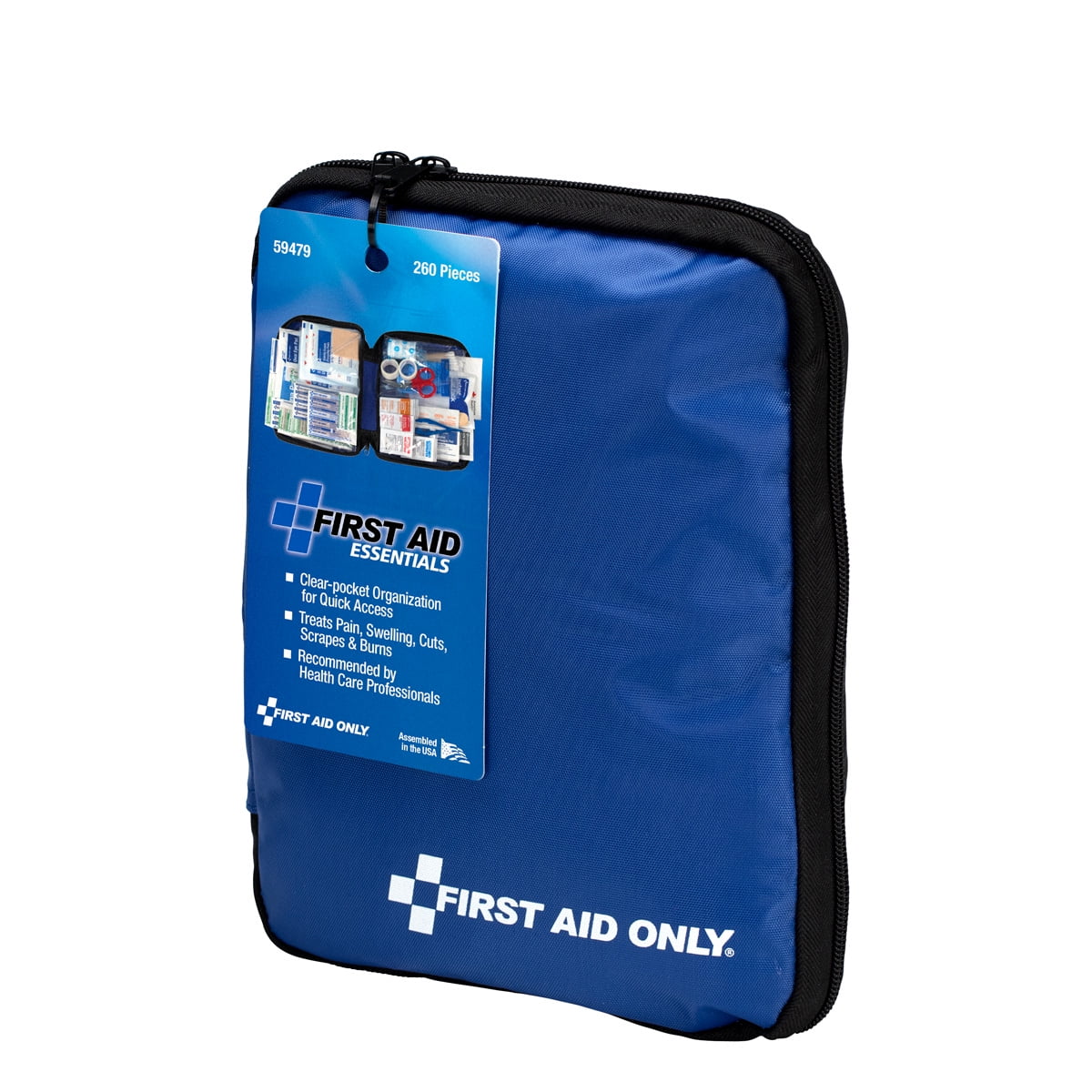 Freizeit First Aid Only Erste Hilfe Tasche 50-teilig Reise Büro zum Mitnehmen klein blau P-10036