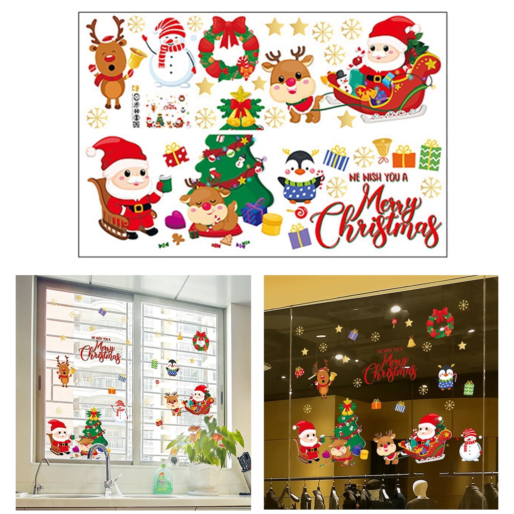 NUZYZ Christmas Decorations Sale Clearance 500Pcs//Roll Wrapping Sticker Christmas Theme Print Multi-Use Kraft Paper Baking Packing Paster for DIY Crafts 1