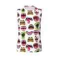 thumbnail image 6 of Picia Halloween Mouth mens Cotton Tank Undershirts , Moisture-wicking Ribbed Tanks, Lightweight Cotton Tank Undershirts-Medium, 6 of 8