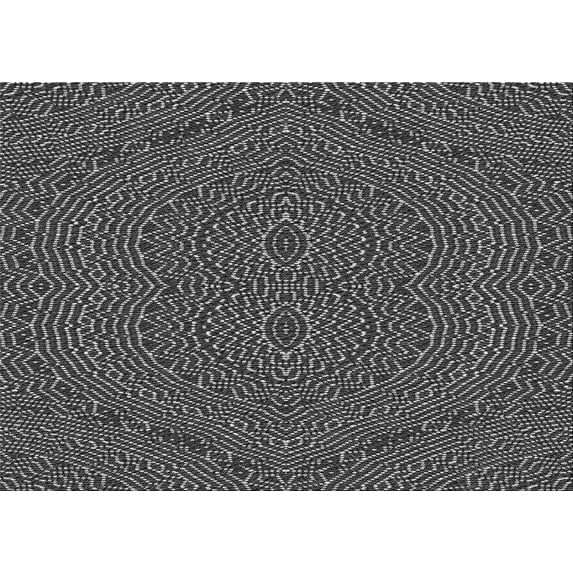 Ahgly Company Machine Washable Indoor Rectangle Transitional Charcoal Black Area Rugs, 8' x 12'