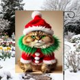thumbnail image 6 of Christmas Flag Winter Garden Garden Double Holiday Banner 11.81x17.72 Inch Festive Cat Yard Xmas Outdoor Seasonal Gardens, Christmas Decor, 6 of 6