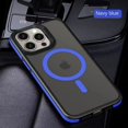 thumbnail image 1 of Case For iPhone 16 Pro Max Matte Translucent Armor Magnetic Case For iPhone 15 14 Pro Max Plus Magsafe Wireless Charging Cover Sea Blue For iPhone 14, 1 of 6