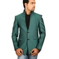 thumbnail image 1 of Blazer en Lin Vert Gracieux pour Hommes. Ce Produit Est Fait sur Commande., 1 of 2