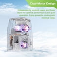 thumbnail image 5 of Mohavair 10,000 BTU Portable Air Conditioner with 5-in-1 WiFi Smart AC Unit 450 Sq.Ft Auto-Evaporating Cooling Dehumidifier Fan 24H Timer Sleep Mode Remote Control for Living Room Bedroom, 5 of 11