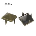 thumbnail image 3 of Unique Bargains 100 Sets Spike Rivet 8x6.5mm Pyramid Rapid Rivet Studs Square Spikes, Bronze Tone, 3 of 7