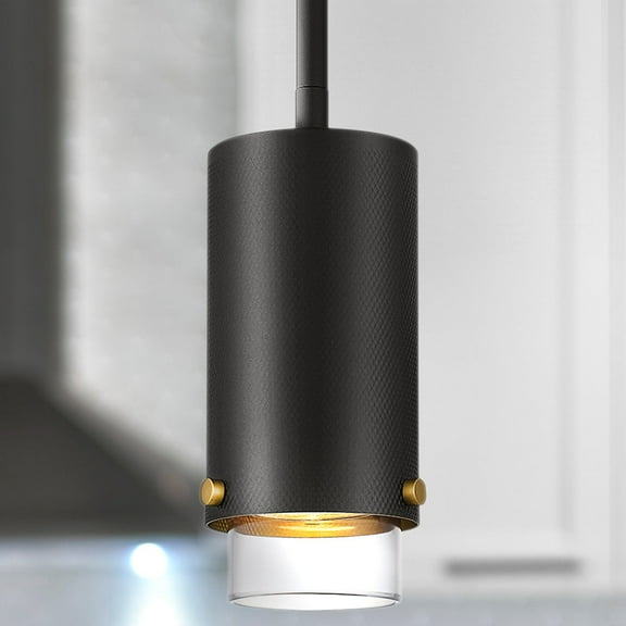 Luxury Mid Century Modern Pendant, Matte Black, UQL5330