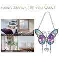 thumbnail image 4 of Precio reducido por tiempo limitado!Decoración de ventana de mariposa con diamantes de imitación, carillón de viento, adorno colgante para casa de jardín, regalos brillantes para cumpleaños de mamá e, 4 of 6