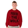 thumbnail image 6 of Feed The Wolf Sarcastic Hangry Gym Sweatshirt for Men or Women Brisco Brands M, 6 of 6