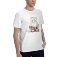 thumbnail image 5 of Cute Kitten T-Shirt for Men Cotton 100% Summer Tops Women Fashion Casual Short Sleeves Round Collar Short-Sleeve Couple Top Tees, 5 of 6