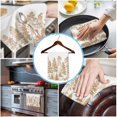 thumbnail image 3 of Yellow Tree Kitchen Towels Set of 4, Water Absorbent Dish Towel, Nature Forest Wild Plant White Watercolor Decorative Hand Towels - Quick Drying Cloth for Cooking Baking, 18x28 Inch, 3 of 8