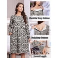 thumbnail image 4 of Pinspark Open Back Hospital Gowns for Women Post Shoulder Surgery Tear Away Snap Chemo Port Adaptive Clothing with Pockets, 4 of 6