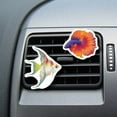 thumbnail image 5 of WIRESTER Car Air Freshener Fragrance Vent Clip Interior Decoration for Cars with Lemon Scented Pad - Orange & Purple Betta Siamese Fighting Fish, 5 of 7