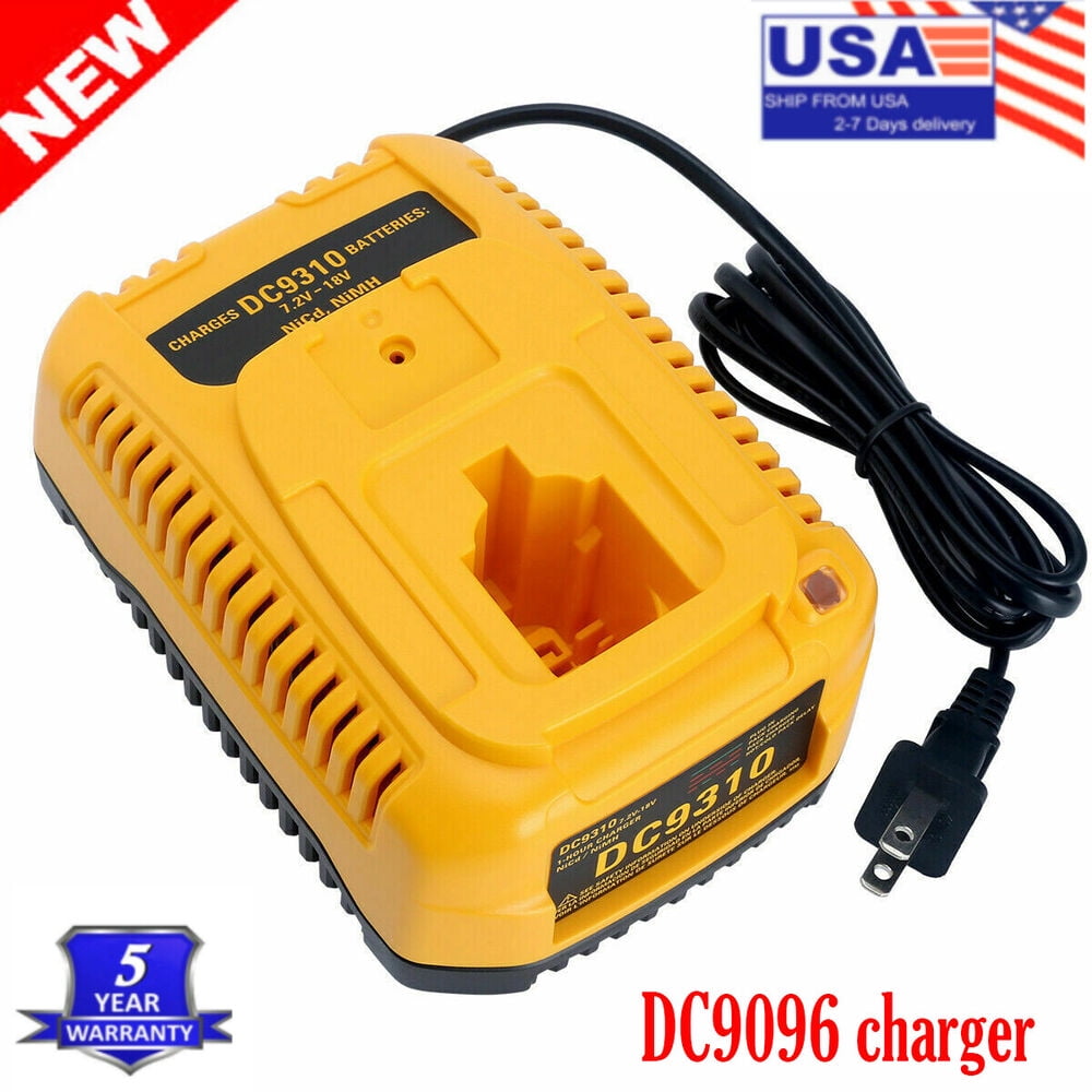 Replacement for Dewalt 18V XRP DC9096 Battery 3600mAh and 1x Fast DC9310 Charger 