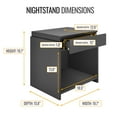 thumbnail image 5 of Boyd Sleep Sydney Single Drawer Nightstand, Black, 5 of 8