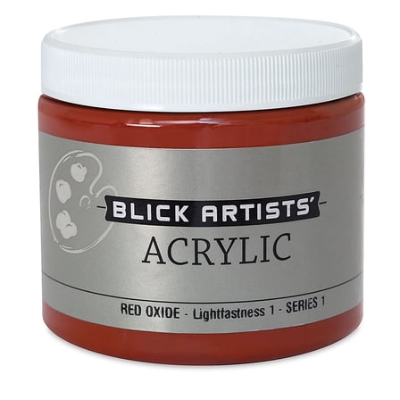 Blick Artists' Acrylic - Red Oxide, 16 oz jar