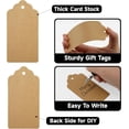 thumbnail image 3 of Kraft Paper Gift Tags 2X4 Inch With String - 50 Pcs Brown Price Tags for Presents, Holiday Bags, Wrapping Crafts Brown 2X4 Inch Brown 2X4 Inch, 3 of 7