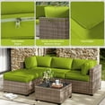 thumbnail image 5 of Kimunuk 9Pcs Outdoor Slipcovers for Cushions, Waterproof Patio Cushion Replacement Covers with Zipper for 4-Seat Patio Furniture Set, Grass Green, 5 of 6