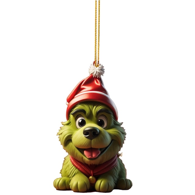TopLLC Christmas Tree Decoration Acrylic Flat Car Pendant on Clearance