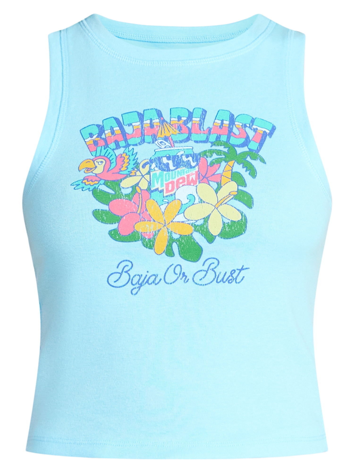 Mountain Dew Baja Blast Women's Graphic Tank Top, Sizes XXS-XXL