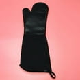 thumbnail image 4 of Extra Long Silicone Oven Mitts Heavy Duty Commercial Grade Oven Mitts Heat Bbq Gloves with Quilted Cotton Lining 2 Pack, 4 of 8