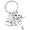 thumbnail image 3 of Biology Keychain Science Keyring Bag Backpack Hanging Decor DNA Keychain, 3 of 6