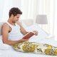 thumbnail image 5 of Fotbe Cartoon Honey Pot Bee Sunflower Pantalones de Pijama para Hombre, Pantalones de Dormir, Pantalones de Casa con Cintura Ajustable y Bolsillos-Large, 5 of 6