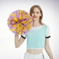 thumbnail image 2 of Cheerleading Handheld Colorful Flowers Sports Activities Performance Cheering Supplies Round Colorful Lightweight Four Finger Ring Buckle Design Anti Slip Off, 2 of 4