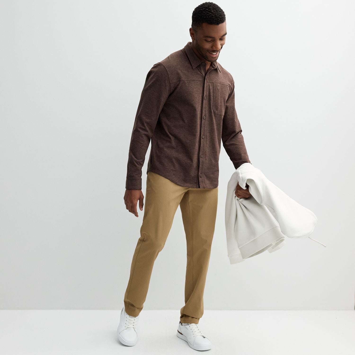 Men's FLX Premium 5-Pocket Pants Color: Sand Size: 36X34