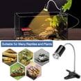 thumbnail image 5 of Lámpara de calor para tortugas (50 W + 50 W, enchufe estadounidense), lámpara para reptiles E27 UVA/UVB con soporte, lámpara de calor para reptiles, lámpara de calefacción para acuarios, para reptile, 5 of 5