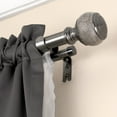 thumbnail image 4 of Cinder 1" Double Drapery Rod & Hardware Set, 42"-120" Plated Pewter/Gray, 4 of 4