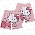thumbnail image 1 of Pantalones cortos de Hello Kitty Sanrio Kuromi Stitch para el hogar, pijamas informales con bonito gato KT, regalos para niñas, 1 of 3