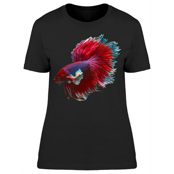 Flame-like Tailed Betta Fish T-Shirt Women -Image by Shutterstock, Female XX-Large