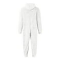 thumbnail image 6 of Eiyaclvo Men's Hooded Onesie Pajamas Lightweight Fuzzy Fleece Zip Up Jumpsuit Long Sleeve Long Pants One Piece Pjs, 6 of 6