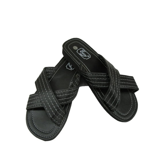 USA Men's Criss Cross Sandals 12 black