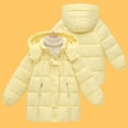 thumbnail image 6 of Ruyang Girls Winter Coat Parka Padded Warm Hooded Puffer Jackets Heavyweight Zip Up Plain Quilted Down Outerwear Pockets, 6 of 8
