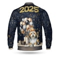 thumbnail image 2 of Happy New Year Havanese Welcome 2025 Balloon Firework Party All Over Print 3D Baseball Jacket Havanese Dog Lover Gifts Idea Bomber Jacket Softball - 01014, 2 of 6