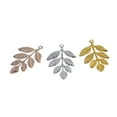 thumbnail image 6 of 30 Pcs Filigree Leaf Charms Pendants Jewelry Pendants for Bracelet Necklace Earrings Jewelry Decoration, 6 of 8