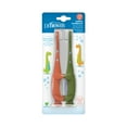 thumbnail image 3 of Dr. Brown's Baby & Toddler Training Toothbrush with Soft Bristles, Green/Orange Dinosaurs, 1-4Y, 2 Pack, 3 of 10