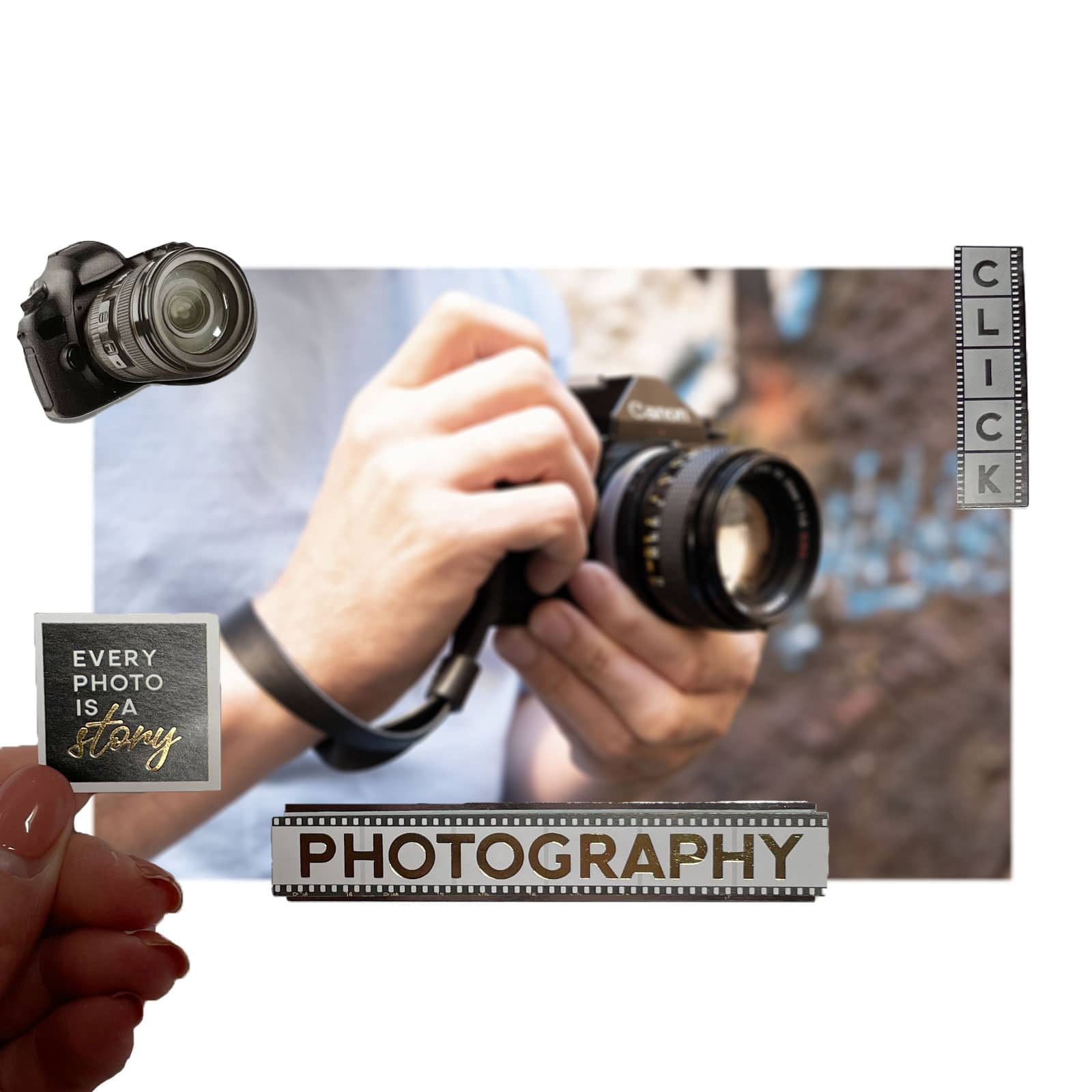 Recollections Photography Stickers, 12 Pack