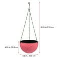 thumbnail image 2 of WEUVEB 1Ud Maceta Suspendida Para Plantas En Rosa Ideal Para Decorar Hogar Y, 2 of 8