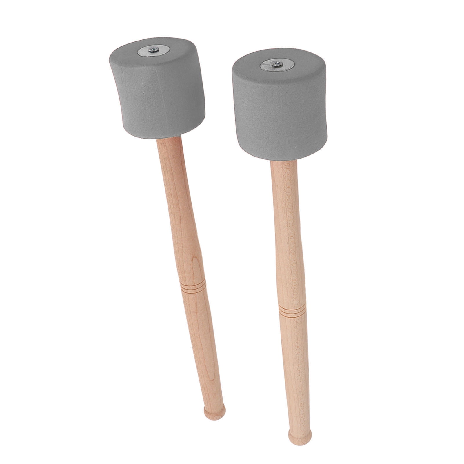2PCS Bass Foam Drum Mallet Oak Handle EVA Foam Head Anti Slip Percussion Instrument Accessories